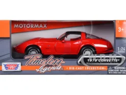 1979 Chevrolet Corvette Red 1/24 Diecast Model Car Motormax 73244