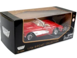 1959 Chevrolet Corvette Red 1/24 Diecast Model Car Motormax 73216