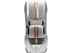 1966 Chevrolet Corvette Silver Metallic with Bronze Stripes Bigtime Muscle Series 1/24 Diecast Model Car Jada 34208