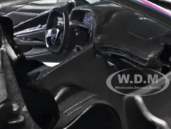 2020 Chevrolet Corvette Stingray Gray Metallic with Pink Carbon Hood and Top Pink Slips Series 1/24 Diecast Model Car Jada 34848