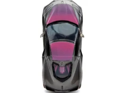 2020 Chevrolet Corvette Stingray Gray Metallic with Pink Carbon Hood and Top Pink Slips Series 1/24 Diecast Model Car Jada 34848