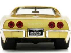 1969 Chevrolet Corvette Stingray ZL-1 Gold Metallic with Black Stripe Bigtime Muscle Series 1/24 Diecast Model Car Jada 33863
