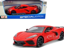 2020 Chevrolet Corvette Stingray C8 Red 1/18 Diecast Model Car Maisto 31447
