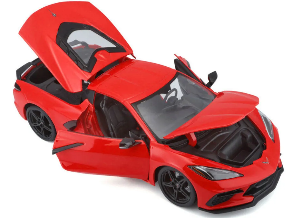2020 Chevrolet Corvette Stingray C8 Red 1/18 Diecast Model Car Maisto 31447