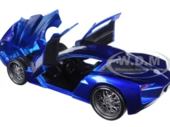 2009 Chevrolet Corvette Stingray Concept Blue 1/24 Diecast Model Car Jada 97468