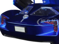 2009 Chevrolet Corvette Stingray Concept Blue 1/24 Diecast Model Car Jada 97468