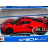 2020 Chevrolet Corvette Stingray Coupe Red with Black Stripes Special Edition Series 1/24 Diecast Model Car Maisto 31534r