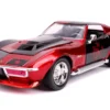 1969 Chevrolet Corvette Stingray Harley Quinn Diecast Figure DC Comics Series 1/24 Diecast Model Car Jada 31196