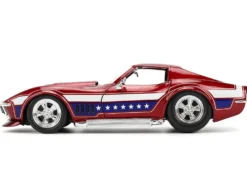 1969 Chevrolet Corvette Stingray ZL1 Red Metallic with Stars and Stripes Graphics
