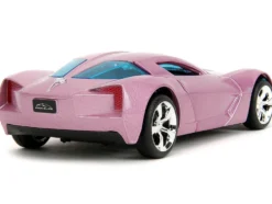 2009 Chevrolet Corvette Stingray Concept Pink Metallic with Blue Tinted Windows Pink Slips Series 1/32 Diecast Model Car Jada 34854
