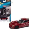 2012 Chevrolet Corvette Z06 Crystal Red Metallic Classic Gold Collection Series Limited Edition 12240 pieces Worldwide 1/64 Diecast Model Car Johnny Lightning JLCG029-JLSP245A