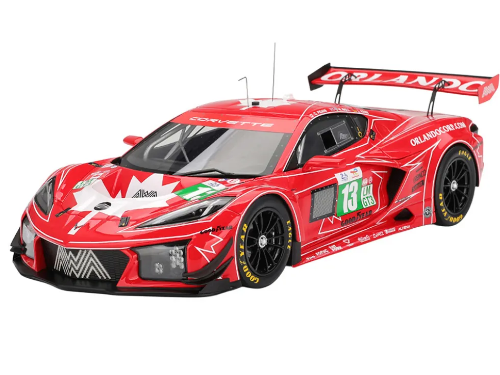 Chevrolet Corvette Z06 GT3.R #13 Matt Bell - Orey Fidani - Lars Kern "AWA Racing" "24 Hours of Le Mans" (2025) 1/18 Model Car by Top Speed