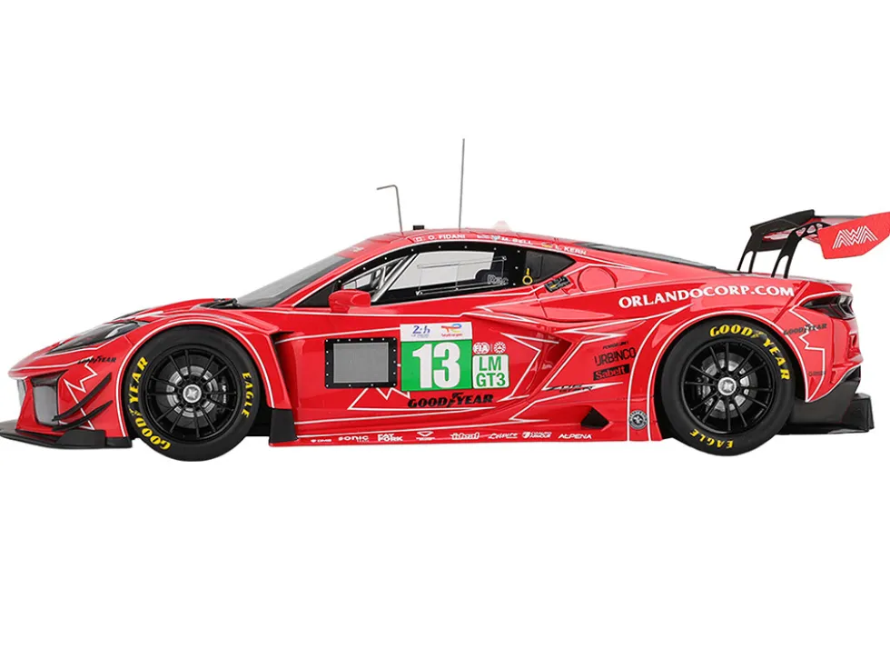 Chevrolet Corvette Z06 GT3.R #13 Matt Bell - Orey Fidani - Lars Kern "AWA Racing" "24 Hours of Le Mans" (2025) 1/18 Model Car by Top Speed