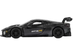 Chevrolet Corvette Z06 GT3.R "Road America Test Car" Black with Graphics Limited Edition 1/64 Diecast Model Car by Mini GT
