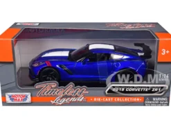 2019 Chevrolet Corvette ZR1 Blue Metallic and White 