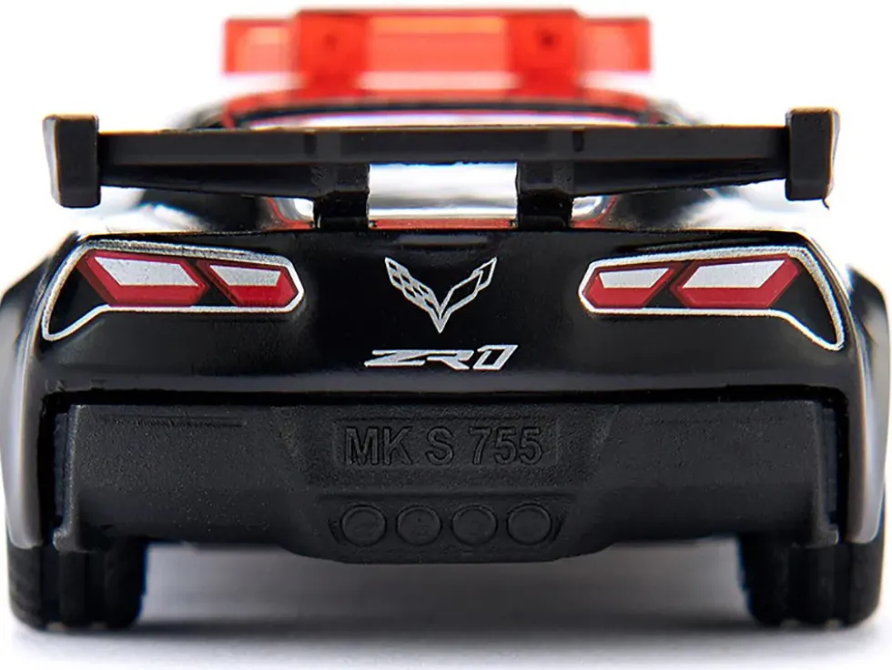 Chevrolet Corvette ZR1 Police Car Black and White Diecast Model Car by Siku