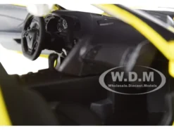2019 Chevrolet Corvette ZR1 Yellow Black Accents 1/24 Diecast Model Car Motormax 79356