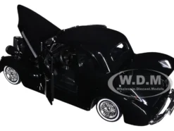 1939 Chevrolet Coupe Lowrider Black Get Low Series 1/24 Diecast Model Car Motormax 79028