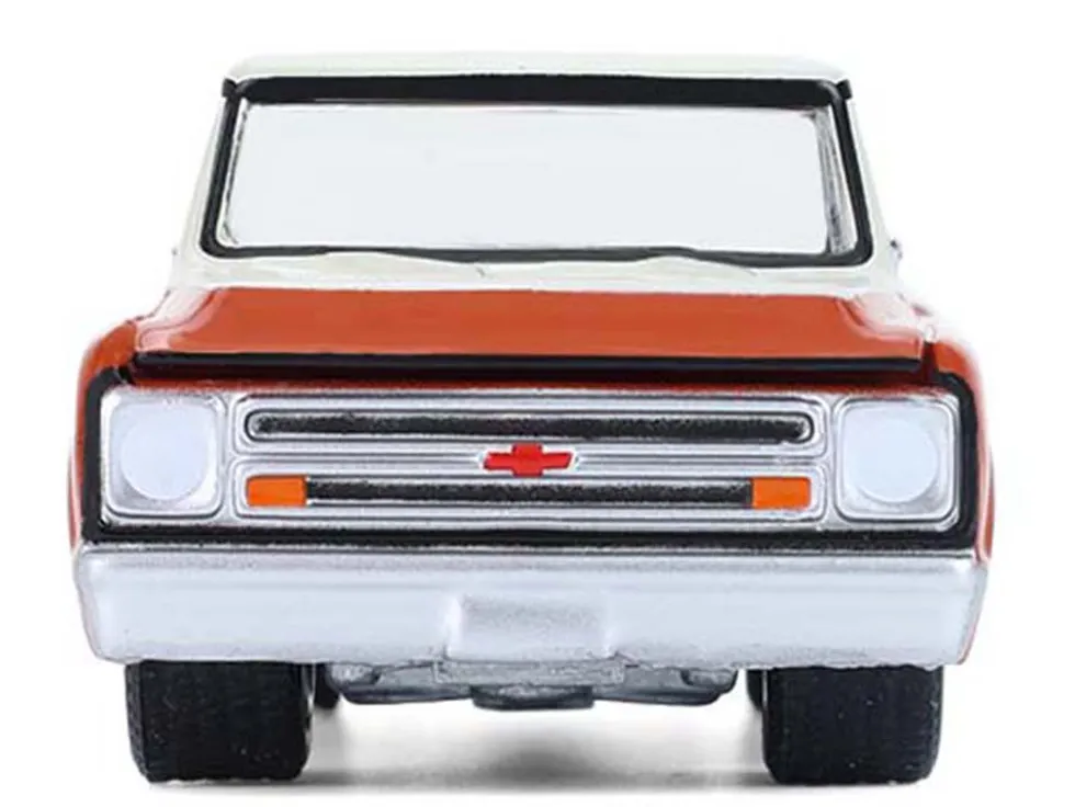 1968 Chevrolet C-10 Pickup Truck with Toolbox Orange and Beige "Down on the Farm" Series 11 1/64 Diecast Model by Greenlight