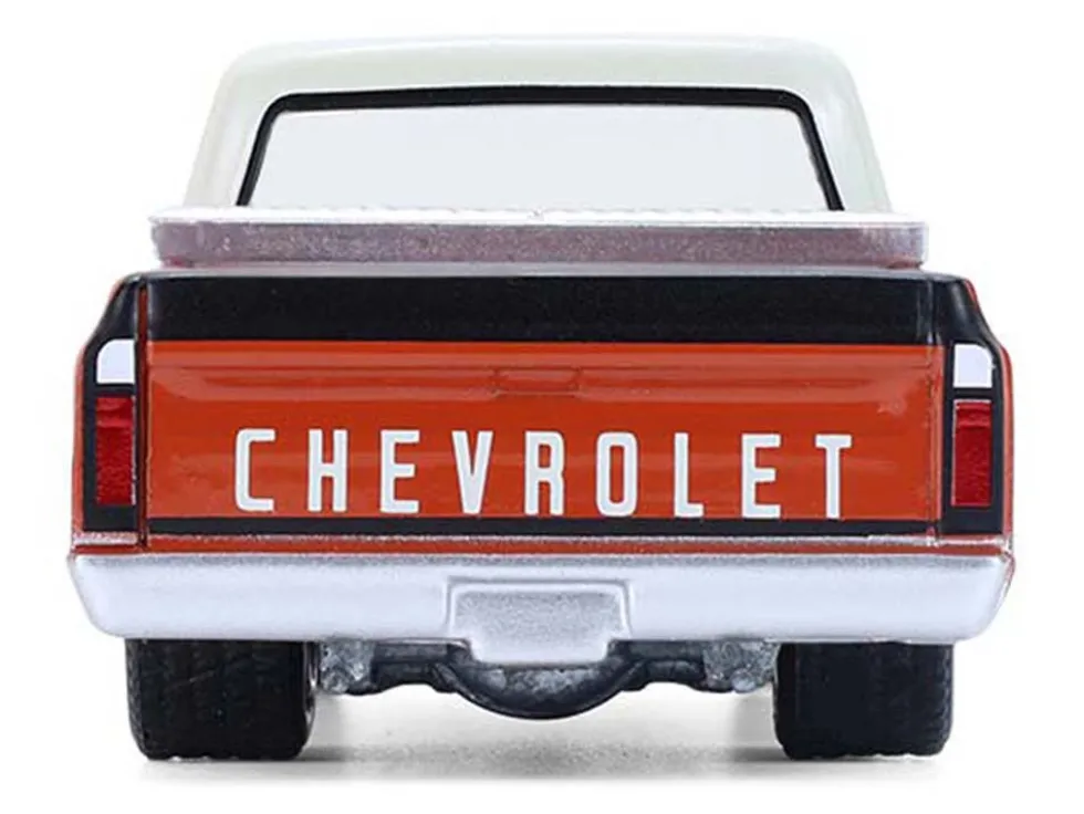 1968 Chevrolet C-10 Pickup Truck with Toolbox Orange and Beige "Down on the Farm" Series 11 1/64 Diecast Model by Greenlight