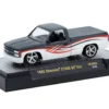 1992 Chevrolet C1500 SS 454 Pickup Truck Gray and White with Graphics Limited Edition to 9680 pieces Worldwide 1/64 Diecast Model Car by M2 Machines
