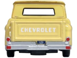 1965 Chevrolet C10 Stepside Pickup Truck Yellow 1/87 HO Scale Diecast Model Car Oxford Diecast 87CP65007