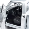 1968 Chevrolet C10 Stepside Pickup Truck Silver Metallic 1/18 Diecast Model Car by Auto World