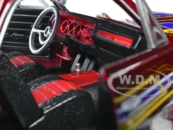 1965 Chevrolet El Camino Lowrider Candy Red Metallic with Graphics Lowriders Series 1/25 Diecast Model Car Maisto 32543CRD