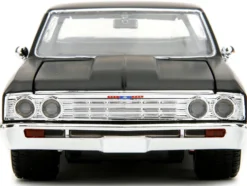 1967 Chevrolet El Camino Matt Black Fast & Furious Series 1/24 Diecast Model Car Jada 34413