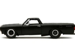 1967 Chevrolet El Camino Matt Black Fast & Furious Series 1/32 Diecast Model Car Jada 34414