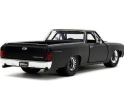 1967 Chevrolet El Camino Matt Black Fast & Furious Series 1/32 Diecast Model Car Jada 34414