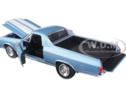1970 Chevrolet El Camino SS Blue 1/24 Diecast Model Car New Ray 71883