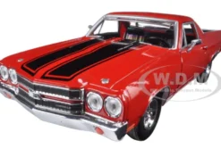 1970 Chevrolet El Camino SS 396 Red 1/24 Diecast Model Car Motormax 79347