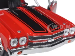 1970 Chevrolet El Camino SS 396 Red 1/24 Diecast Model Car Motormax 79347