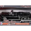 1958 Chevrolet Impala Black 1/24 Diecast Model Car Motormax 73267