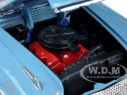 1958 Chevrolet Impala Blue 1/24 Diecast Model Car Motormax 73267