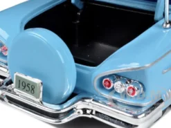 1958 Chevrolet Impala Blue 1/24 Diecast Model Car Motormax 73267