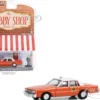 1981 Chevrolet Impala Capitol Cab Taxi Orange with White Top and Man in Suit Figure The Hobby Shop Series 15 1/64 Diecast Model Car Greenlight 97150B