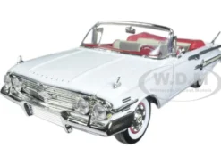 1960 Chevrolet Impala Convertible White 1/18 Diecast Model Car Motormax 73110