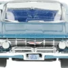 1961 Chevrolet Impala Convertible Jewel Blue Metallic and White with Blue Interior 1/87 HO Scale Diecast Model Car Oxford Diecast 87CI61006