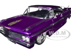 1959 Chevrolet Impala Lowrider Candy Purple with DUB Wire Wheels 