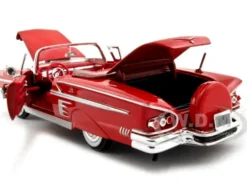 1958 Chevrolet Impala Red 1/24 Diecast Car Model Motormax 73267