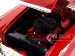 1958 Chevrolet Impala Red 1/24 Diecast Car Model Motormax 73267