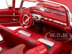 1958 Chevrolet Impala Red 1/24 Diecast Car Model Motormax 73267