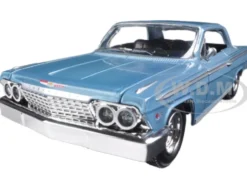 1962 Chevrolet Impala SS Blue 1/25 Diecast Model Car New Ray 71843