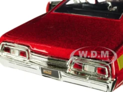 1967 Chevrolet Impala SS #67 Golden Ruby Red Gold Stripes Bigtime Muscle 1/24 Diecast Model Car Jada 30529