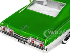 1967 Chevrolet Impala SS Green Metallic and White with White Interior Bigtime Muscle Series 1/24 Diecast Model Car Jada 35025