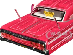 1964 Chevrolet Impala SS Lowrider Pink with Graphics and White Interior 