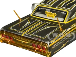 1964 Chevrolet Impala SS Lowrider Gray Metallic with Gold Graphics 