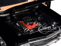 1967 Chevrolet Impala SS Sport Sedan Black Dean Winchester Diecast Figurine Supernatural 2005 2020 TV Series Hollywood Rides Series 1/24 Diecast Model Car Jada 32250
